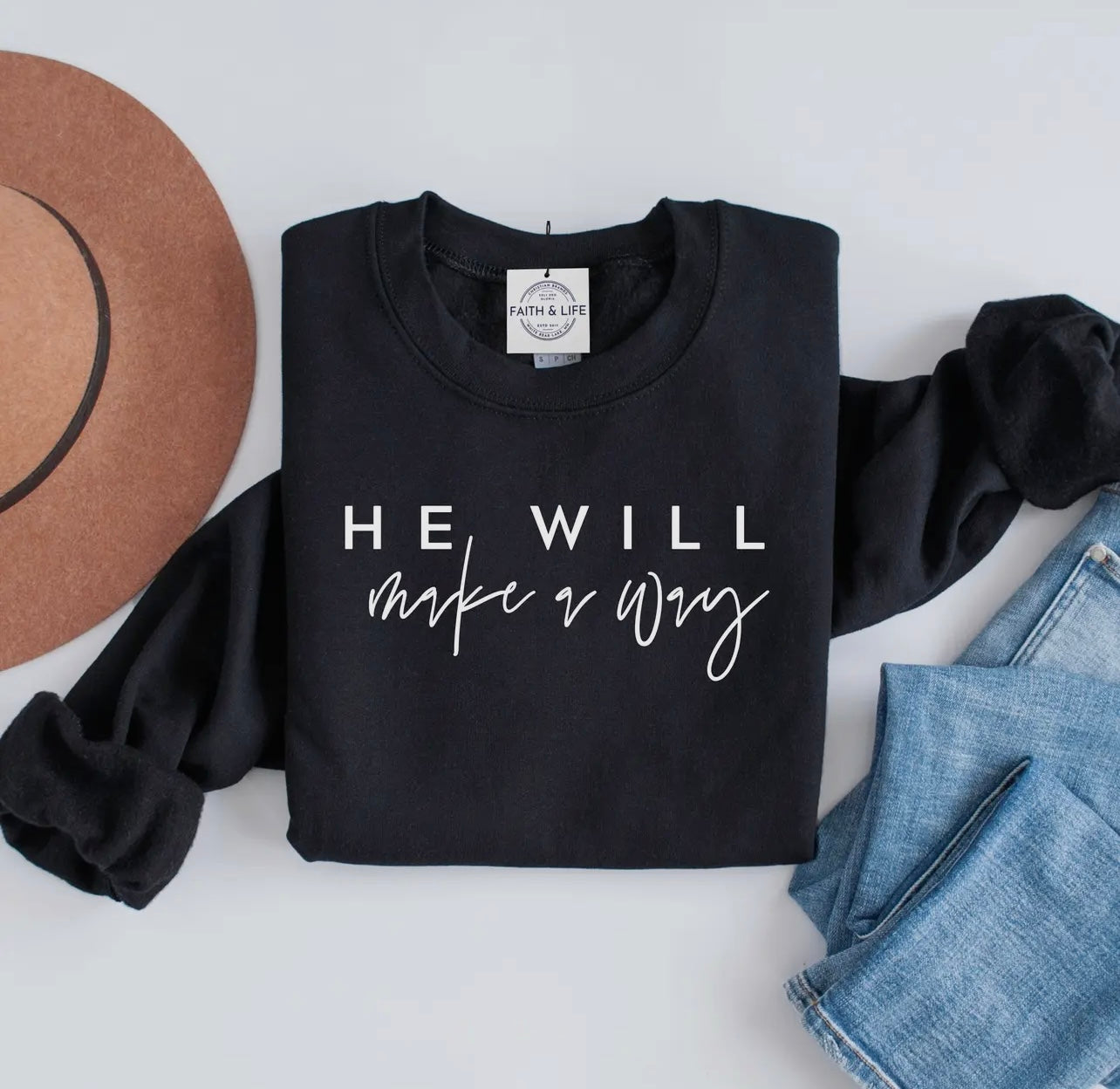 He Will Make Way Crewneck